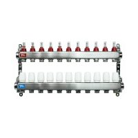 Группа коллект. VIEIR 1х11х3/4quot; с расходомер, дренаж. кр, воздухоотвод., нерж. сталь VR113-11A