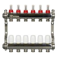 Группа коллекторная ALTSTREAM с расходомерами, сталь 1quot;х11х3/4quot;