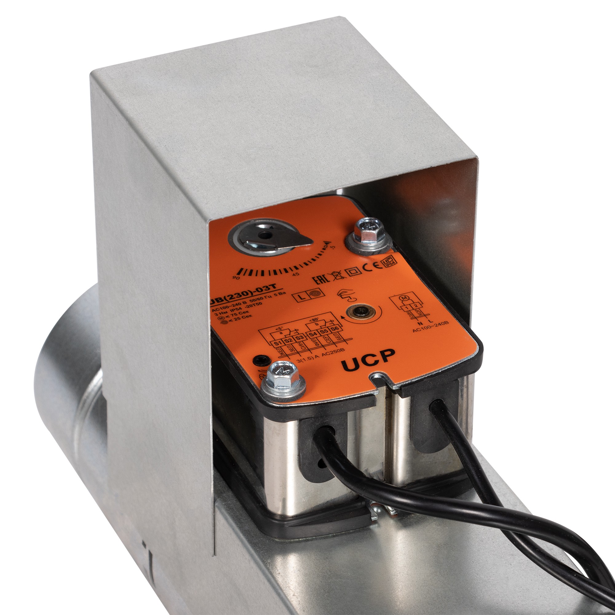 Клапан противопожарный SHUFT SHFDO-60-O-d200-MB230-0-0-0-0 НС-1489553 — изображение 3