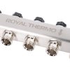 Коллектор Royal Thermo нерж. в сборе универсальный 1quot; ВР-3/4quot; НР с автомат. воздухоотвод-ми 4 вых. — изображение 6