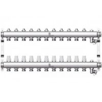Коллектор Wester нерж. 1quot;-3/4 в сборе на 11 выходов с 2 заглушками, W903.11