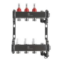 Коллектор Wester нерж. 1quot;-3/4 в сборе с расходомерами на 3 выхода, MUFS3134