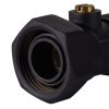 Набор нижнего подключения Royal Thermo прямой раздельный 3/4х3/4ЕК (черный) — изображение 4