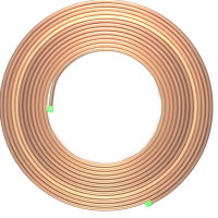 Труба медная 06,35x0,61x15000мм (1/4"х0,024") Refpipe Master SPL-06061-15RP