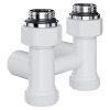 Узел нижнего подключения Royal Thermo Design прямой 1/2quot;х3/4quot; EK (белый) — изображение 2