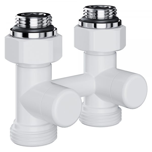Узел нижнего подключения Royal Thermo Design прямой 1/2quot;х3/4quot; EK (белый)