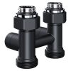 Узел нижнего подключения Royal Thermo Design прямой 1/2quot;х3/4quot; EK (черный) — изображение 2