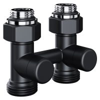 Узел нижнего подключения Royal Thermo Design прямой 1/2quot;х3/4quot; EK (черный)