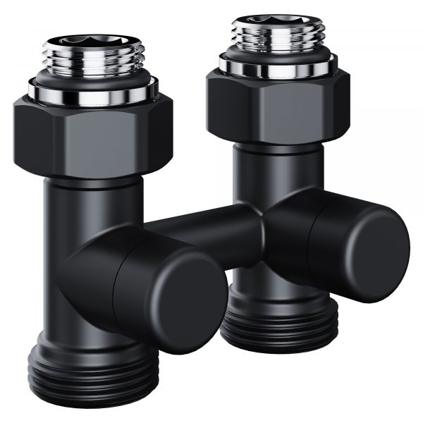 Узел нижнего подключения Royal Thermo Design прямой 1/2quot;х3/4quot; EK (черный)