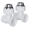 Узел нижнего подключения Royal Thermo Design угловой 1/2quot;х3/4quot; EK (белый) — изображение 2