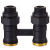 Узел нижнего подключения Royal Thermo прямой 1/2quot;х3/4quot; EK (черный) — изображение 3