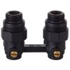 Узел нижнего подключения Royal Thermo угловой 1/2quot;х3/4quot; EK (черный) — изображение 3